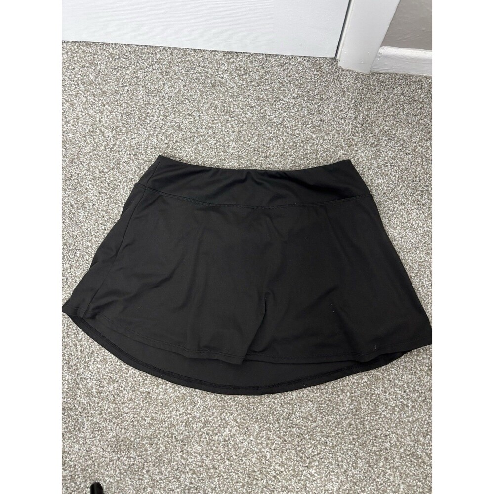 Large Sommer Ray Black Athletic Skort Built In Shorts Activewear
